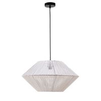 lampara de techo de cuerda blanca 50 cm e27 els banys