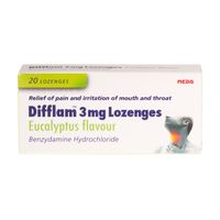 difflam 3mg lozenges eucalyptus flavour