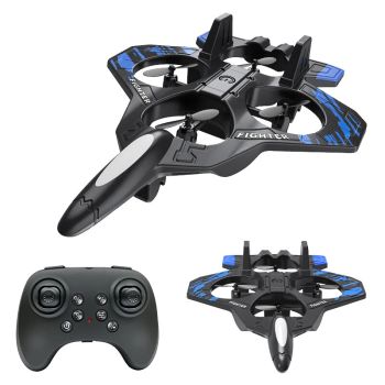 LYZRC L101 2.4G EPP Hover Fighter Plane Círculo de Una Tecla 360° Rollo 4 Turboventiladores 4CH LED Drone RC Aeroplano Q
