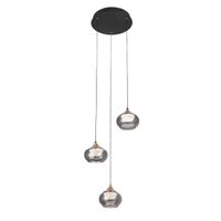 plafon pompeya 3l negro 21w 3000-4000-6000k cremoto regintensidad 1890lm regx35x35 cm