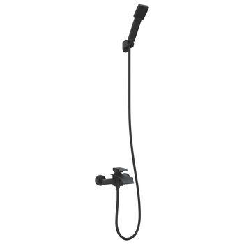 Juego De Cabezal De Ducha Negro G 1/2 Pulgadas Vidaxl