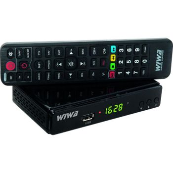 Tuner TV Wiwa H.265 DVB-T2 Full HD Negro