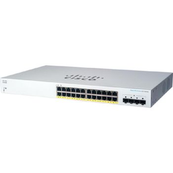 Conmutador Cisco CBS220-24P-4G Gestionado L2 24 Puertos Gigabit Ethernet PoE 4 SFP 1G