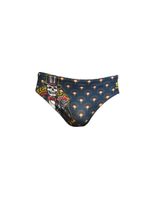 banador de natacion ras briefs skellington multicolor hombre estampado