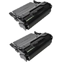 compatible multipack lexmark t650dn printer toner cartridges 2 pack -t650h11e