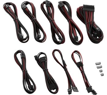 CABLEMOD PRO ModMesh RT-Series ASUS ROG/Seasonic Cable Kit - Black & Burgundy, Black