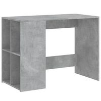mesa de escritorio  escritorio de despacho  escritorio de madera de ingenieria gris hormigon 102x50x75 cm