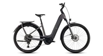 Cube katmandu hibrida pro 800 bicicleta hibrida electrica de facil acceso shimano cues 11s 800 wh 700 mm losa gris 2025