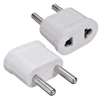 Adaptador De Enchufe De Eeuu A Enchufe Europeo 2 Blanco