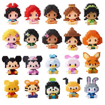 Bloques de construcción de modelos de ensamblaje, juguetes de muñecas son juegos educativos de bricolaje adecuados, juegos de dibujos animados y anime, aprendizaje para la vuelta al cole.