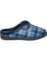pantuflas destalonadas calz roal r12062 azul marinas con cuadros 41