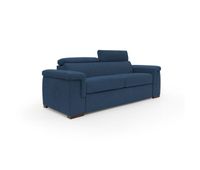 giunone sofa cama convertible con colchon de 18 cm y reposacabezas reclinables en tejido impermeable 220 cm mat 140x197 cm azul