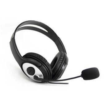 CoolBox CoolChat 3.5 Auriculares con Micrófono Negro/Plata