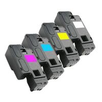 compatible multipack dell 593-bblnlzv full set toner cartridges 4 pack