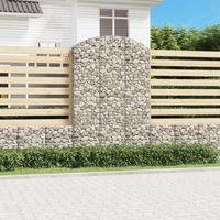 cesta gaviones  gavion para piedras  gavion decorativo forma arco hierro galvanizado 150x50x220240 cm cfw331813