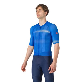Maillot Castelli Climber's A/C  Manga Corta Azul, Talla M