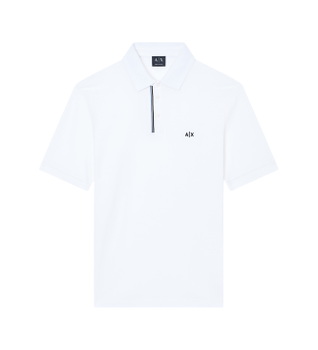 A|X Armani Exchange para hombre. XM002067AF10366U0009 Polo Shirt blanco (XL), Casual, Algodón, Manga corta