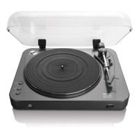 tornamesa lenco lbt-120bk bluetooth 21edr semiautomatica negra 3345 rpm