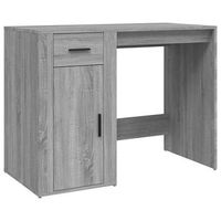 escritorio  mesa de trabajo de madera contrachapada gris sonoma 100x49x75 cm