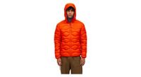chaqueta con capucha peak performance helium down orange  hombre