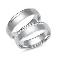 alianzas de oro blanco o platino con 39 diamantes