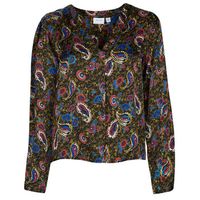 vila camisa visurina v-neck ls top para mujer
