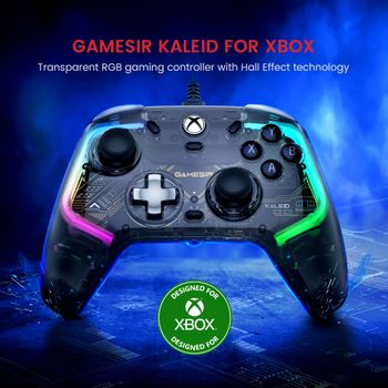 Controlador con Cable GameSir Kaleid para Xbox – Joysticks con Efecto Hall, Sin Desviación, para Xbox Series X/S, One y PC