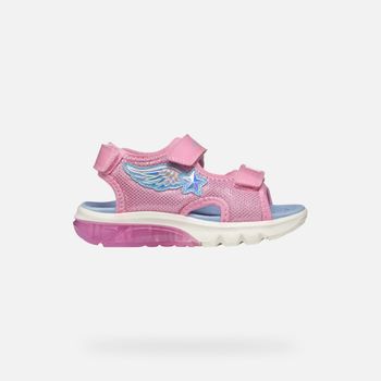 GEOX Sandal Ciberdron Niña Rosa/azul Claro