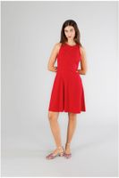 vestido evase de tejido elastico red s