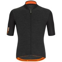 santini colore puro jersey - xl - black