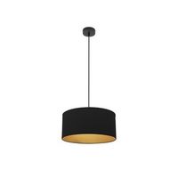 colgante anuska 1xe27 negronegro-oro regx40x40 cm