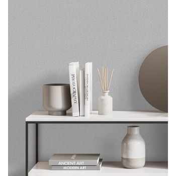Papel Pintado Vinílico Lavable Con Detalles Metalizados En Relieve - Bangalore 680989 De Gaulan - Rollo De 10 M X 1,06 M