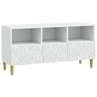 mueble de tv 102 x 345 x 50 cm blanco madera de ingenieria vidaxl