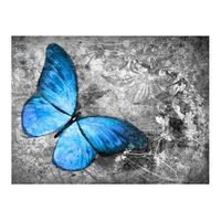 papel pintado 3d - blue butterfly 400x309 cm