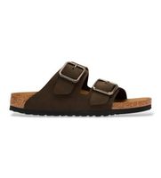 birkenstock para hombre 1032761 sandalias de piel arizona wire buckle ajuste regular marron 46 plano nobuck ninguno casual