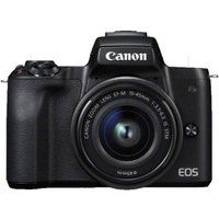 canon eos m50 mirrorless camera with ef-m 15-45 mm f35-56 is stm lens