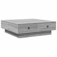 mesa de centrormesa auxiliarrmesita de centro madera de ingenieria gris sonoma 90x90x28 cm
