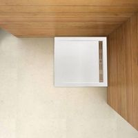 plato de ducha antideslizante 90x90x3cm gelcoat valvula incluida aica