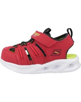 de SKECHERS SANDALIAS NINO MODELO HYPER COAST COLOR ROJO RDBK