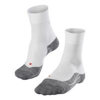 falke ru4 endurance calcetines para correr mujeres - blanco gris