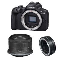 camara mirrorless canon eos r50 242mp 18-45mm f45-63 is stm 4k uhd wifi  adaptador ef-eos r