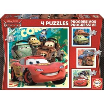 Puzzle Educa Cars Disney·Pixar 4 Rompecabezas Progresivos