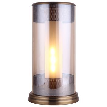 Lámpara De Mesa Lumineca Panbat 24x45 Cm Champán