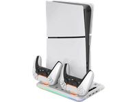 accesorios ps5 - ardistel blackfire multifunction rgb led charging stand blanco