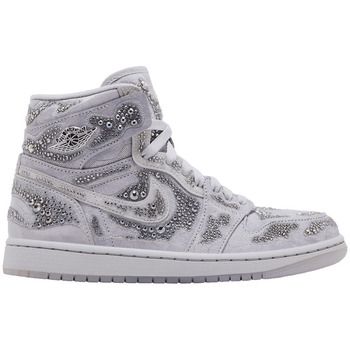 Nike Zapatillas altas 1 Retro High OG Swarovski Vast Grey (Women's) para mujer