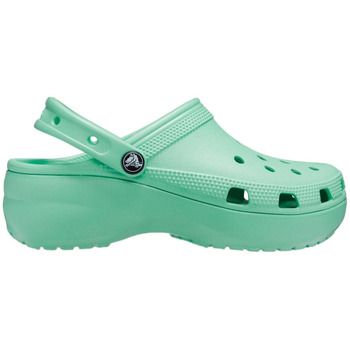 Crocs Zuecos Sandales Classic Platform vert para mujer