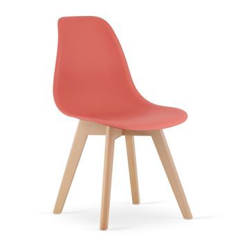 Set De 2 Silla De Comedor Polipropileno Valora Kito Asiento Ergonómico Bermellón