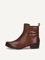 caprice bootie brown made of leather with block heel size 385
