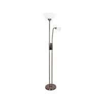 lampara de pie milano bel air 40w con brazo orientable cobre 178 cm