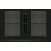 siemens ex875lx67e placa de induccion flexible 4 zonas con extractor integrado negra